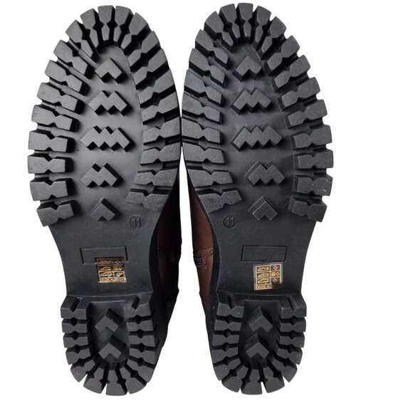 Womens Size 11 Fashion Wedge Chunky Ankle Boots Lace Up Zippers Strap Buckles - Picture 5 of 16